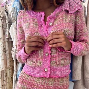 Loveshackfancy cardigan barbiecore